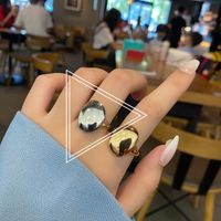 Retro Fashion Geometric Opening Adjustable Fine Ring sku image 1