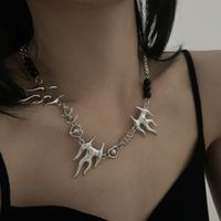 Hip-hop Trend Personality Chain Stitching Pearl Clavicle Chain Necklace main image 3