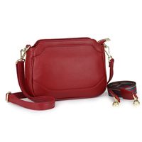 Genuine Leather Wide Shoulder Strap Layer Cowhide Lady Messenger Bag main image 6