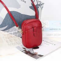 Soft Leather Small Bag Female Fashion Leather Vertical One-shoulder Bag main image 4