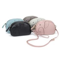 Fashion Leather Handbags Messenger Small Bag Zipper Diagonal Elephant Bag main image 1