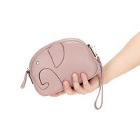 Fashion Leather Handbags Messenger Small Bag Zipper Diagonal Elephant Bag main image 5