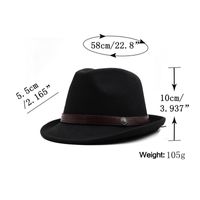 Casual Retro Western Cowboy Solid Color Hat Visor Top Hat main image 6
