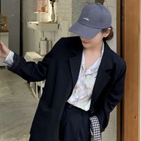 Korean Fashion Wide-brimmed Caps Simple Personality Embroidery Baseball Cap main image 5