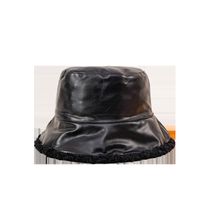 Korean Fashion Warm And Cold Hat Wide-brimmed Plush Double-sided Leather Fisherman Hat main image 6