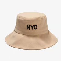 Korean Version Simple Letter Nyc Embroidery Hats Fisherman Hats main image 4