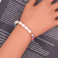 Retro Ethnic Color Beads Simple Baroque Natural Freshwater Pearl Bracelet main image 4