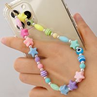 Bohemian Resin Color Beaded Lucky Eye Mobile Phone Chain Female Pendant main image 1