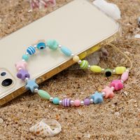 Bohemian Resin Color Beaded Lucky Eye Mobile Phone Chain Female Pendant main image 5