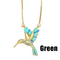 Fashion Animal Copper 18k Gold Plated Pendant Necklace In Bulk main image 3