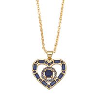 Trendy Niche Love Clavicle Chain Fashion Luxury Diamond Copper Necklace main image 4