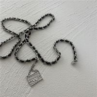 Light Luxury Niche Metal Chain Pendant Thin Waist Chain Decoration Belt sku image 1