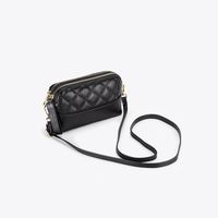 New Soft Leather Handbags Fashion Rhombus Cowhide Shoulder Messenger Bag sku image 4