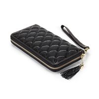 2021 New Leather Wallet Female First Layer Cowhide Clutch Zipper Bag Wholesale sku image 2