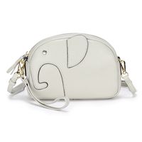 Fashion Leather Handbags Messenger Small Bag Zipper Diagonal Elephant Bag sku image 4