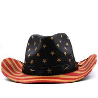 Fashion Sailor Dance American Flag Retro Western Cowboy Hat sku image 4