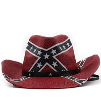 أزياء الرقص بحار العلم الأمريكي الرجعية قبعة رعاة البقر الغربية sku image 5