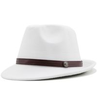 Sombrero De Copa Con Visera Y Sombrero De Vaquero Occidental Retro Casual Color Sólido sku image 1