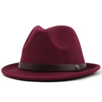 Casual Retro Western Cowboy Solid Color Hat Visor Top Hat sku image 4