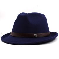 Casual Retro Western Cowboy Solid Color Hat Visor Top Hat sku image 5