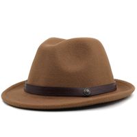Casual Retro Western Cowboy Solid Color Hat Visor Top Hat sku image 6