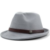 Casual Retro Western Cowboy Solid Color Hat Visor Top Hat sku image 8