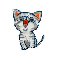 Fashion Cat Cute Cat Cloth Stickers Nhlt148150 sku image 1