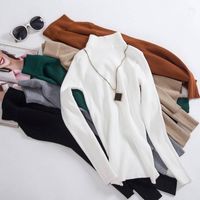 Women's Long Sleeve Sweaters & Cardigans Casual Basic Simple Style Solid Color main image 1