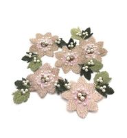 Embroidered Beaded Small Flowers Decorative Applique Cloth Patch Stickers Nhlt133127 sku image 1