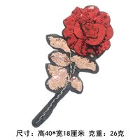 Fashion Simple Rose Flower Sequin Cloth Stickers Nhlt153693 sku image 1