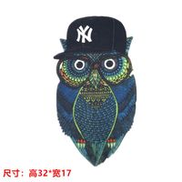 Fashion Hat Accessories Owl Heat Transfer Hot Map Hot Hat Owl Figure Diy Cloth Stickers sku image 1