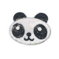 Cute Panda Beaded Fleece Cloth Clothes Hole Patch Patch Jeans Decorative Patch sku image 1