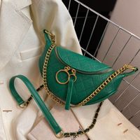 Fashion Chest Bag Small Bag Female 2021 New Rhombus Dumpling Chain Shoulder Bag main image 1