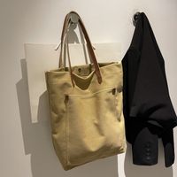 Solid Color Canvas Shopping Bags main image 4