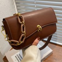 New Trend Texture One-shoulder Messenger Bag Chain Texture Small Square Bag main image 2