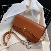 New Trend Texture One-shoulder Messenger Bag Chain Texture Small Square Bag main image 3