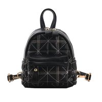 Large-capacity Bag Women's Fashion Rhombus Backpack Messenger Bag Dual-use Backpack main image 6