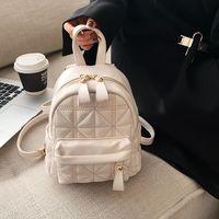 Lingge Embroidery Thread Mini Backpack Women's Autumn And Winter Schoolbag main image 1