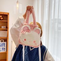 New Winter Plush Cute Rabbit Small Bag Korean Pearl Shoulder Messenger Bag main image 5