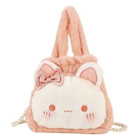 New Winter Plush Cute Rabbit Small Bag Korean Pearl Shoulder Messenger Bag main image 6