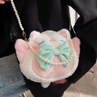 Mignonne Femme  Hiver Nouveau Sac Messager Tendance Sac À Bandoulière Chaîne En Peluche main image 4