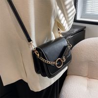 New Trendy Fashion Hit Color Small Square Bag Niche Design Shoulder Underarm Bag sku image 2