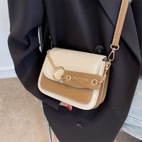 New Trendy Fashion Hit Color Small Square Bag Niche Design Shoulder Underarm Bag sku image 3
