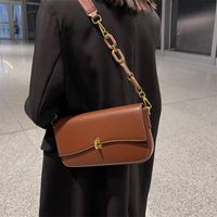 New Trend Texture One-shoulder Messenger Bag Chain Texture Small Square Bag sku image 5