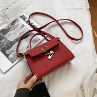 Simple Casual Small Trendy Fashion Retro Handbag Shoulder Messenger Bag sku image 2