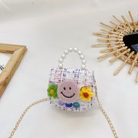 Bolso De Mensajero Con Accesorios De Princesa Coreana, Bolso De Perlas De Algodón Y Lino sku image 1