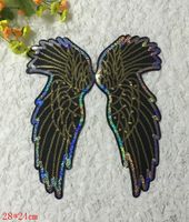 Large Color Wings Beaded Beads Chapter Cloth Stickers Nhlt150244 sku image 1