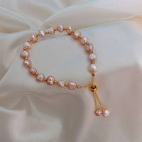 Baroque Contrast Color Pearl Buckle Bracelet Jewelry main image 9