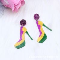 Cute Water Droplets Arylic Printing Women's Drop Earrings 1 Pair sku image 7
