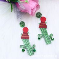 Cute Water Droplets Arylic Printing Women's Drop Earrings 1 Pair sku image 19